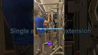 Single arm cable extension exercise