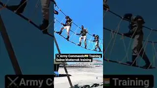 🇮🇳army commando ⚔️obstacle training ❤ #indianarmy #shorts #army