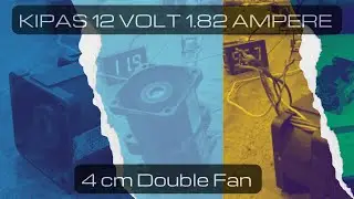 REVIEW KIPAS DOUBLE FAN 4CM HIGH SPEED DC 12V KIPAS SUPER KENCENG