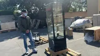 cooler Glass Sided Display Refrigerator high Merchandiser Door