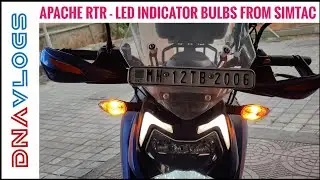 2021 BS6 TVS APACHE RTR 200 4V MODS | Simtac LED INDICATOR BULBS | DIY Install | DNA VLOGS