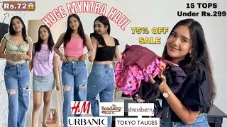 *HUGE* Myntra Tops Haul Under Rs.299/- only 😍| Tops Starting from Rs.72😱| Trendy Tops Haul | Kirti