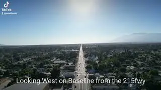 Looking West on Baseline from the 215fwy