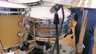 (SOLD) Snares - Canopus Drums 5.5x14 Neo Vintage NV60 M1 Snare Drum (Sky Blue Pearl)
