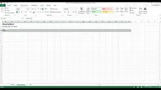 Financial Modeling in Excel - FREE Template & Ebook! : Assumptions - Revenue 1