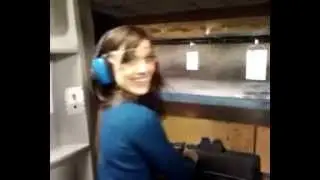 Erin Marie Hogan Takes on Zombies at the LA Gun Club with a 9mm Baretta