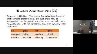 [SEALS 33] Hsiu‐chuan LIAO &ldquo;Property‐concept words in Northern Luzon languages&rdquo;