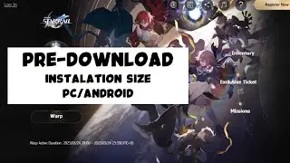Honkai Star Rail Pre Download installation size PC/android, Release date event