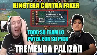 🔥KINGTEKA CONTRA FAKER!! TERRIBLE LO QUE PASO EN MEDIO!! TODO SU EQUIPO LO INSULTA!!  🤣