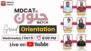 MDCAT 2025 Junoon Batch Grand Orientation
