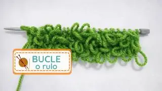 ¿Cómo hacer el punto bucle o rulo en minutos?🧶Dos Agujas