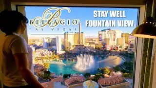 BELLAGIO LAS VEGAS STAY WELL PREMIER FOUNTAIN VIEW KING ROOM TOUR