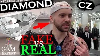 Can people spot the fake diamond? 5$ vs 7000$ diamond earrings