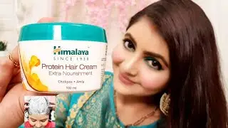 Himalaya protein hair cream review & demo | RARA | sticky hair or nourished hair