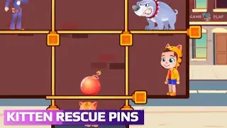 Kitten Rescue Pins Game Review - Walkthrough