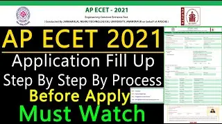 AP ECET 2021 Application Fill Up Step By Step Process ||AP ECET 2021|| #Sai Info Zone.