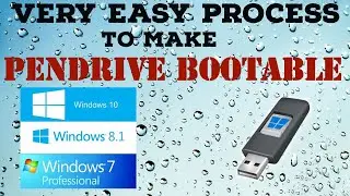How To Make A Bootable USB Drive of Windows 7,8.1,10 in Easiest way! (Hindi)