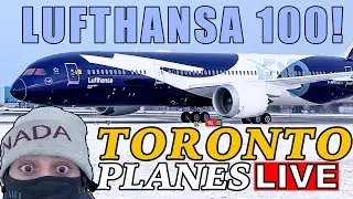 🔴 LIVE 100 YEAR LUFTHANSA 787 in SUPER COLD Toronto Airport! (YYZ)! January 30TH, 2026!