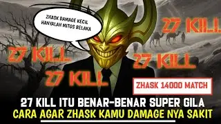 30 NO COUNTER ‼️NO WORTH YOUR ZHASK HAS NO DAMAGE‼️LATEST GLOBAL ZHASK EMBLEM BUILD 2025 MLBB