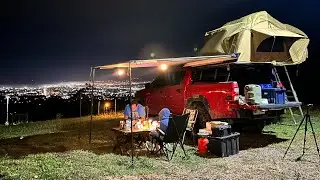 &ldquo;Overnight camping with a breathtaking city lights view&mdash;nature&rsquo;s peace meets urban glow! ✨🏕️