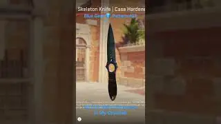 Skeleton Knife | Case Hardened Blue Gem in Counter Strike 2 🔫🔥#cs2 #counterstrike2 #csgo #skin