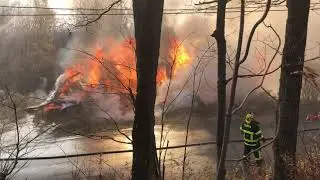 Fire Burns Down House