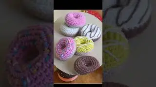 Yummy 😋 crochet donuts #shorts #donuts #viralvideo #shortsvideo #pakcreativechannel