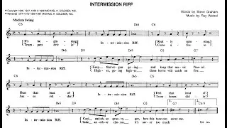 BACKING TRACK - INTERMISSION RIFF (Ray Wetzel) C 190 BPM SWING