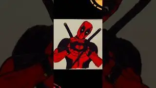 Deadpool❤||Drawing||#deadpoolart#shortsviral#trending#deadpool3#marvel