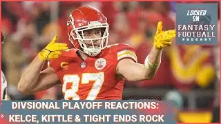Travis Kelce, George Kitte lead big TE week: Fantasy football reactions from NFL divisional playoffs
