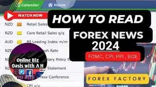 Forex Factory news for beginners | How to read news in Forex Factory 2024 ll forex factory news 2024