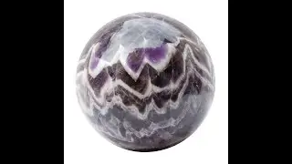 Large Chevron Amethyst Sphere
