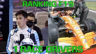Ranking F1's 1 Race Drivers