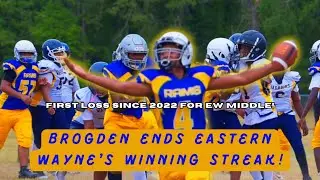 Brogden knocks off Eastern Wayne Middle! Eastern Wayne Middle loses for first time since 2022!