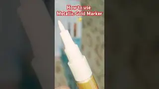 Painty Extra Fine Metallic Marker Gold And Silver | Golden and silver marker for painting |#artwork