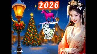 توقعات برج الحصان الصينى🐎بالإقتران بالابراج الشمسيه الناريه الحمل🔥الاسد🔥القوس للعام 2026م 🌲🥳❄️☃️🎅🎄🎊