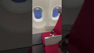 Brand new plane, lots of leg room in Premium Economy!  A 320 Neo @AirIndiaOfficialAI