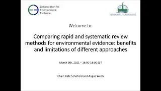 Comparing rapid and systematic review methods for environmental evidence