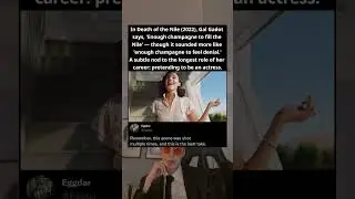 In Death of the Nile (2022), Gal Gadot says, 'Enough champagne to fill the Nile' - though it sounded