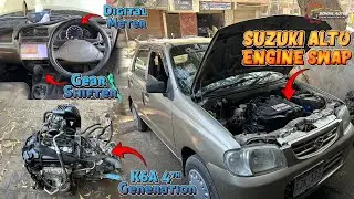Suzuki Alto 2005 | K6A 4th Generation Engine Swap (2012) | Automatic Conversion with Digital Meter