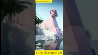 Loop Animation 3d || Balancing Statue @divyanshi's factbook #viral🔥 #shorts