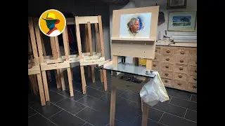 Building painting easels for the upcoming workshop in Chelva Spain