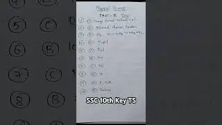 10th Physics Key SSC 2025 Public Examinations Telangana Board #trending #sscboard #sscexams2025