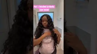 Part 1: Beginner Friendly Lace Wig Install (step by step) #syntheticwigs #lacewiginstall #amazonwigs