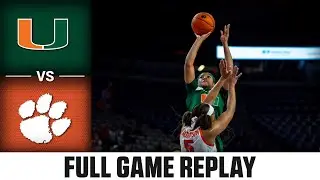 Miami vs. Clemson Full Game Replay | 2022-23 ACC Women’s Basketball