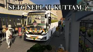 ETS2 | SETC Nellai Kuttam White Bus 🚍 Thirunelveli to Chennai | PXN Wheel Gameplay
