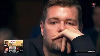 PokerStars Championship Prague Main Event, Final Table Cards Up | Last move
