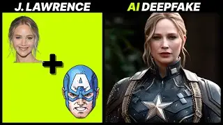 Jennifer  Lawrence  and SUPERHEROES AI MIX Midjourney 5 🎨 MARVEL/DC Characters
