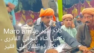 Maro arn je.کلام سید رکھیل شاہ صوفی القادری ۔ فنکار ذوالفقار علی فقیر 
