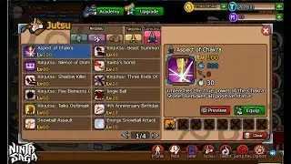 Ninja Saga Spoiler Skill 5 Kage skill clan Season 101 First skill lv 100